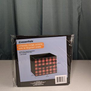 Black & Red Collapsible Storage Container